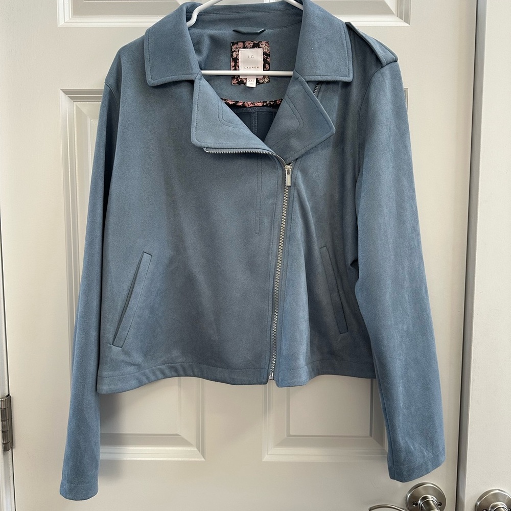 LC Lauren Conrad Steel Blue Jacket